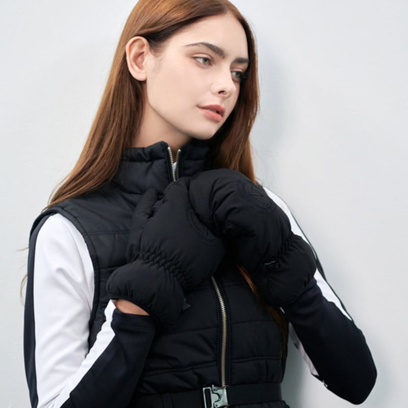 

nitina NT вышитые утепленные перчатки BK black