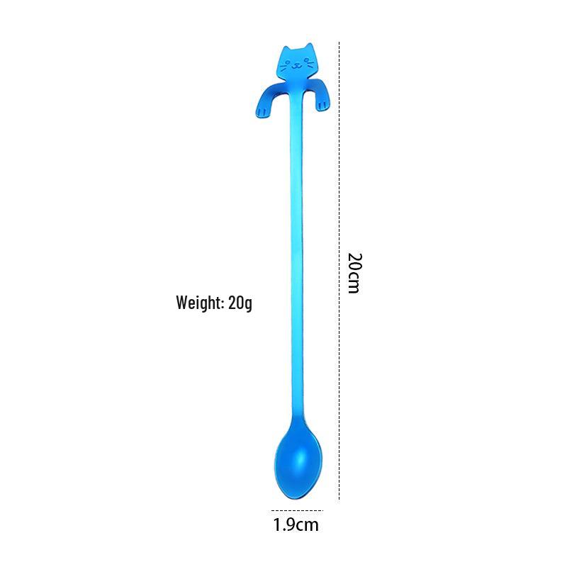 304 Stainless Steel Cat-Shaped Coffee Stirring Spoon