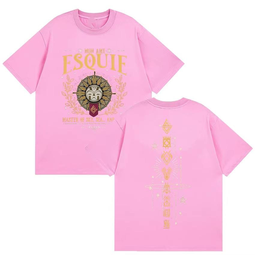 Summer Adult Clair Obscur Expedition 33 Merch Mens Womens 100 Cotton Printed Tshirts Trendy Street Wear Fashion Soft Loose