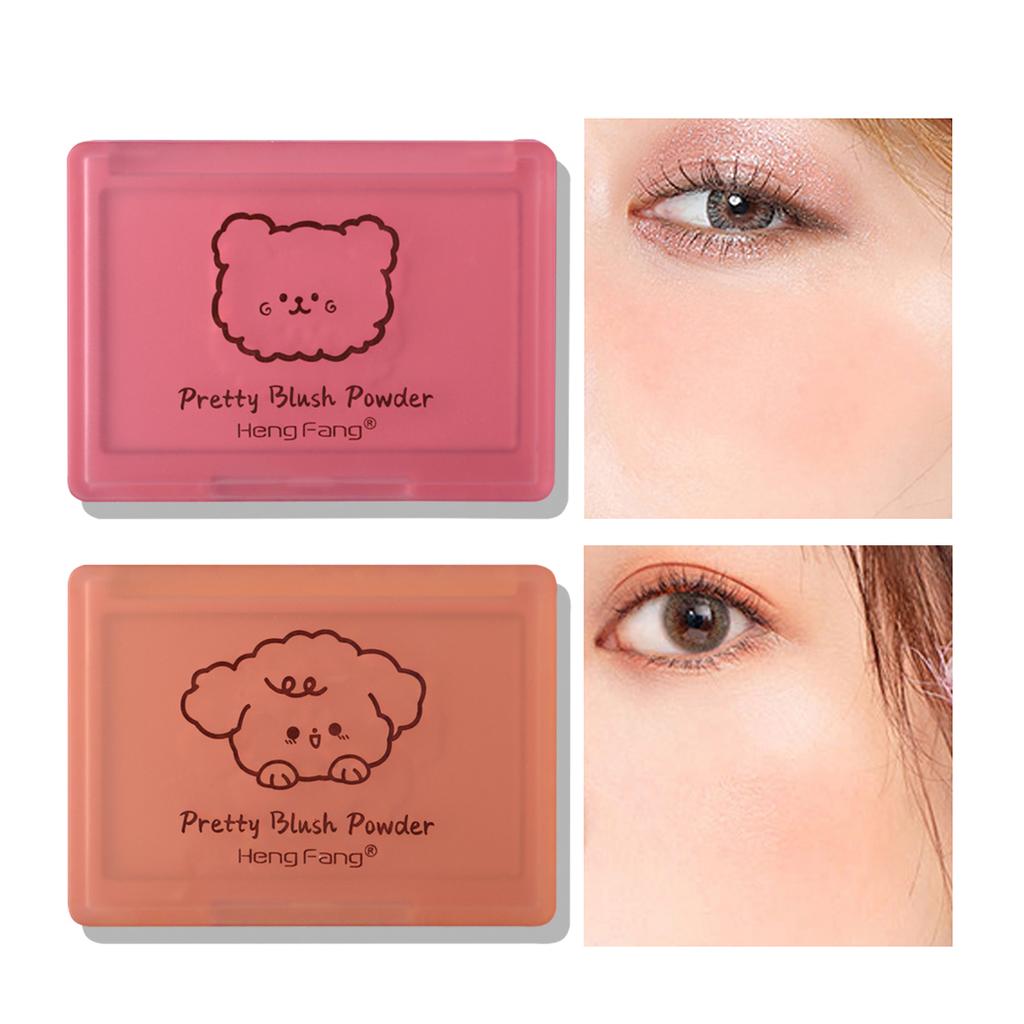 HengFang Soft Sweet Fog Color Blush Fine Powder Blusher Multi-Purpose Face makeup