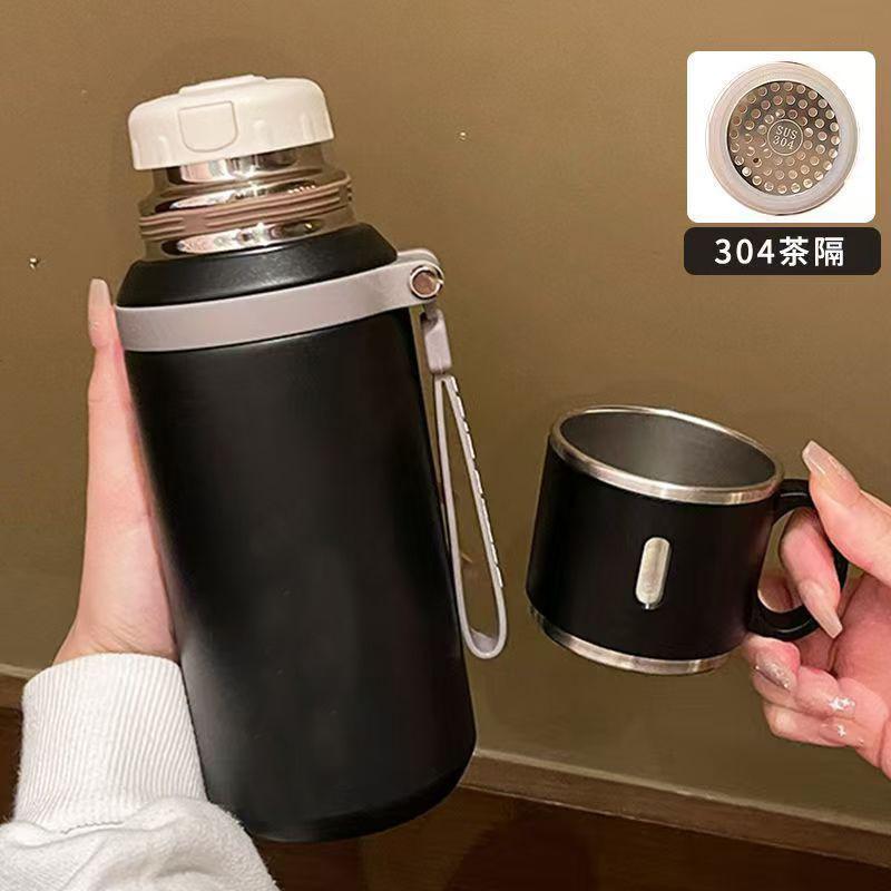 Stainless Steel Vacuum Insulated Tumbler Portable Outdoor Activity Handheld Cup Ultra Long Time Heat Retention