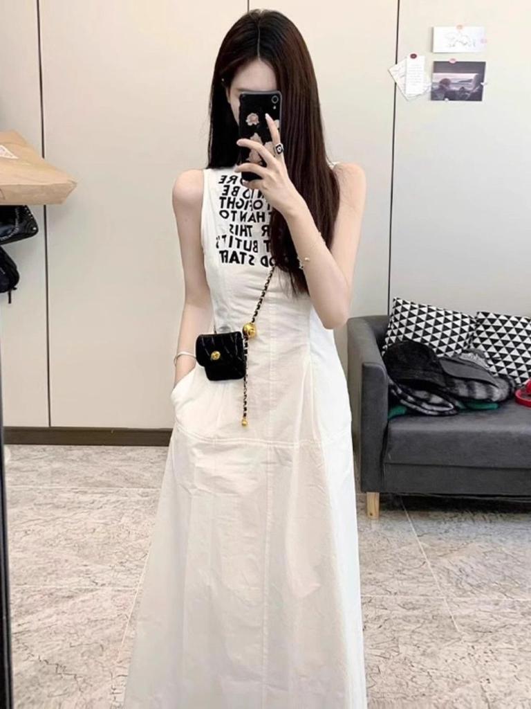 Polyester Aline Dress With Print For Summer Casual Womens Fashion