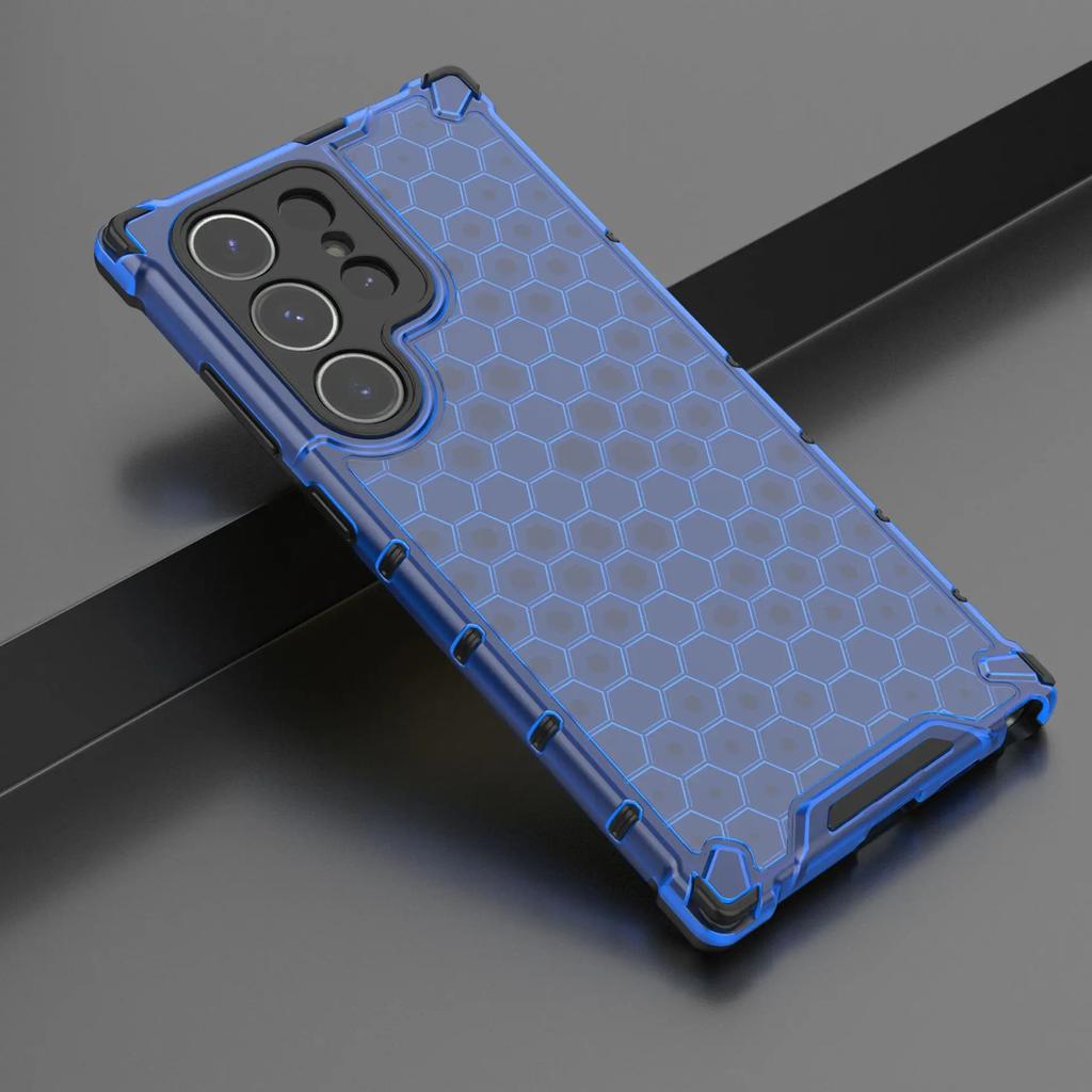 2 In1 Full Protection Shockproof Phone Case For Samsung Galaxy S24 S23 S22 S21 Ultra S24Plus S23FE Translucent Hard Armor Cover