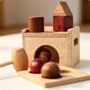 Wooden Shape Sorting Toy HandEye Coordination Sorter Cube Early Learning for Infants,