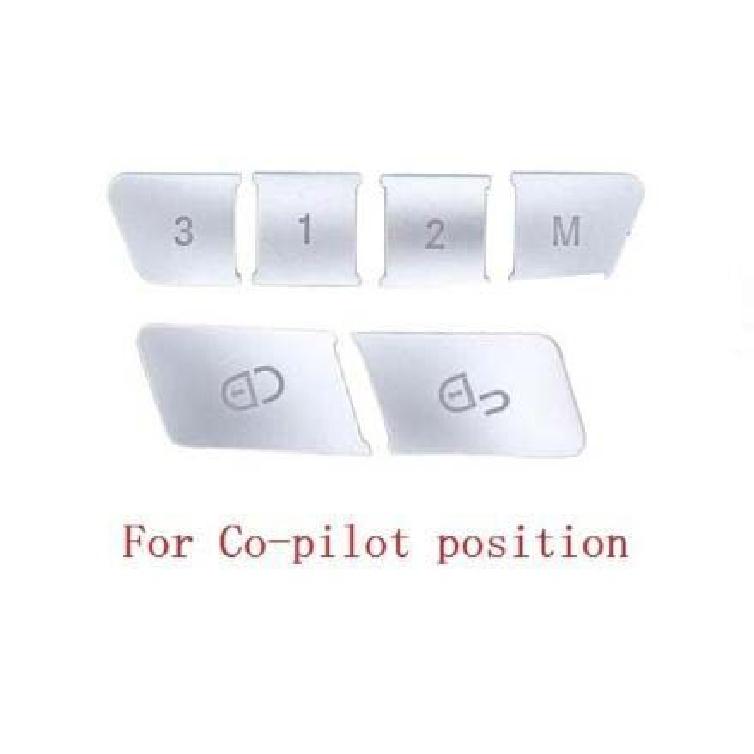 Car Interior Door Seat Memory Lock Buttons Trim Covers Stickers Fit For Mercedes Benz C E Class W204 W212 Auto