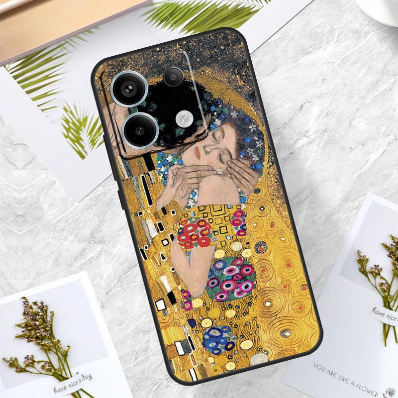 The Kiss Gustav Klimt Painting Case For Xiaomi Redmi Note 13 11 8 9 10 12 Pro 12S 11S 10S 9S Redmi 13C 9C 10C 12C Funda