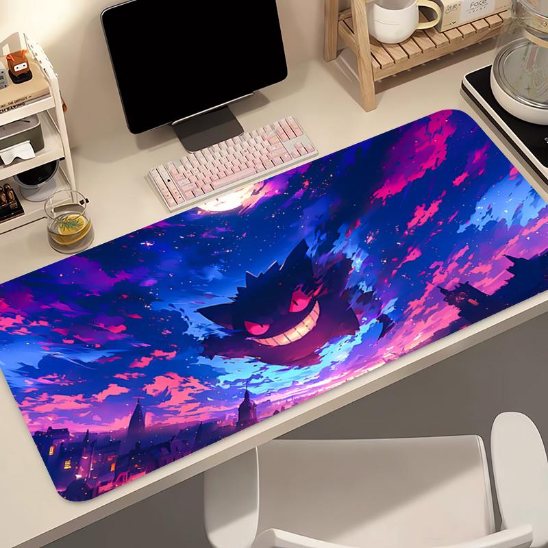 Anime Mouse Pad xcm Pokemon Gengar Gamer PC Computer HD Print Desk mat Keyboard Gaming Accessories Lock Edge Mousepad Carpet