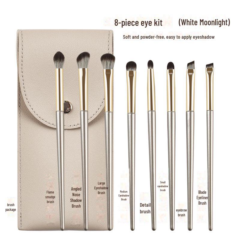 15-teiliges Lidschattenpinselset mit weichen Borsten: Ideal für Anfänger, enthält Pinsel für Nose Shadow, Smudge, Detail und Eyeliner.