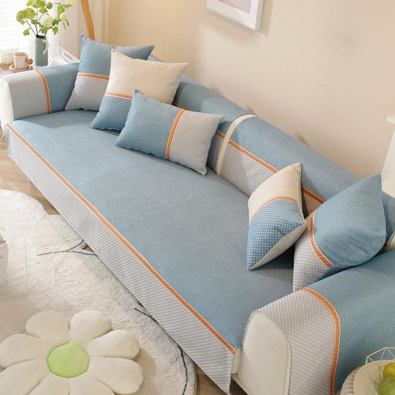 Чехол для дивана из хлопка и льна — фото 3