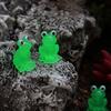15Pcs Mini Frogs Garden Decor Ornament Luminous Animal Statues for Desk Cabinet or Party Accessories