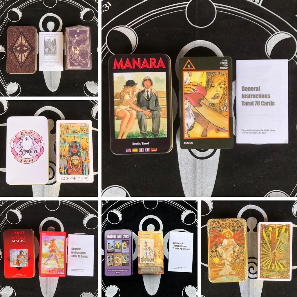 Stamping Hot Tarot Process Highgrade With Iron Box Tarot Cards Deck Board Game