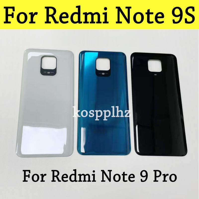 Für Redmi Note 9S Akku-Rückseite Gehäuse Für Redmi Note 9 Pro Rückseiten-Glasabdeckung
