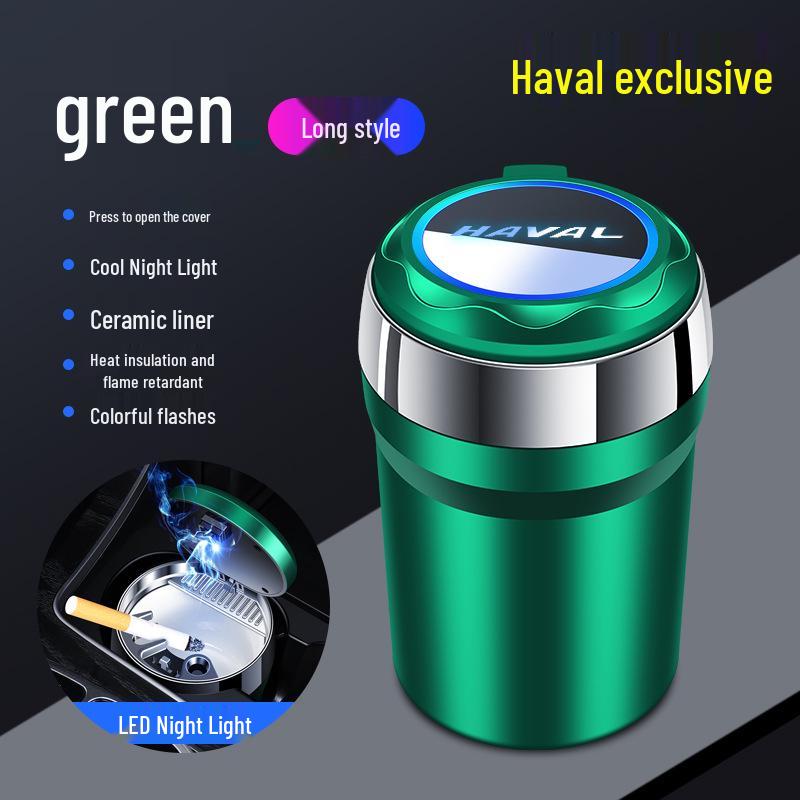 Premium 7-Color Ambient Car Ashtray Light for Haval Models H6, Big Dog, H5, M6, SH9, H4, Chitu F7, XH2