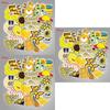 50 Pcs Cartoon Yellow Small Fresh Stickers Featuring Adorable Designs For Luggage Decoration