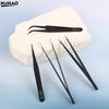 Precision ESD Anti-static Tweezers Set -6-pc Durable Stainless Steel Tool For Electronic Repair And Process Modeling, Bending&St