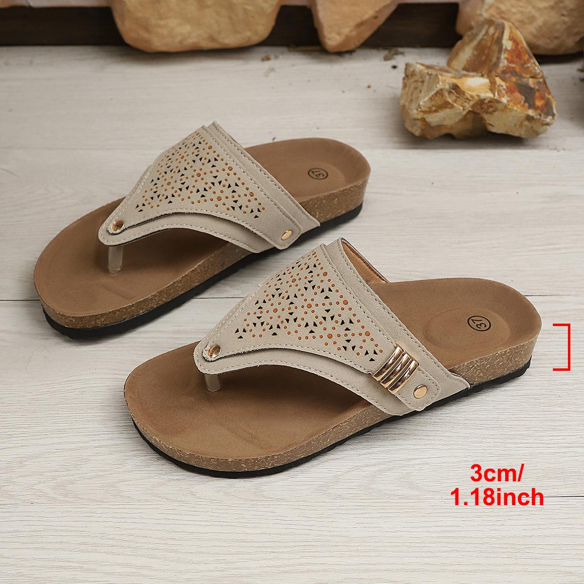 

36-43 Summer Fashion Women Slip on 2026 Platform Flats Plus Size Shoes for Women Non-slip Round Toe Slippers Women Sandals 43 хакі