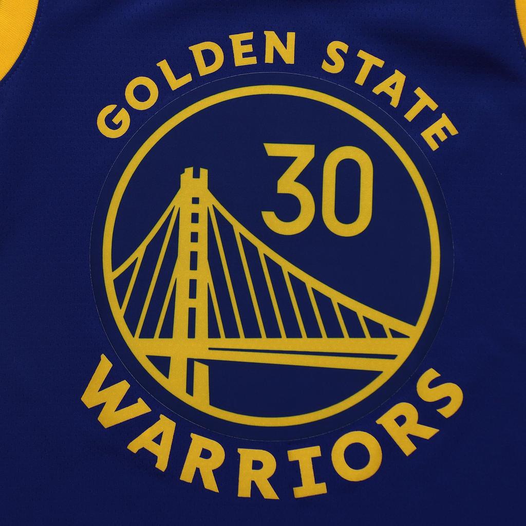 Nike Stephen Curry Warriors Icon Edition 2020 Jersey Blue/Yellow Men Streetwear CW3665-401