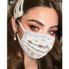 Maska Jednorázová obličejová maska Průmyslová 3vrstvá maska s ušními smyčkami