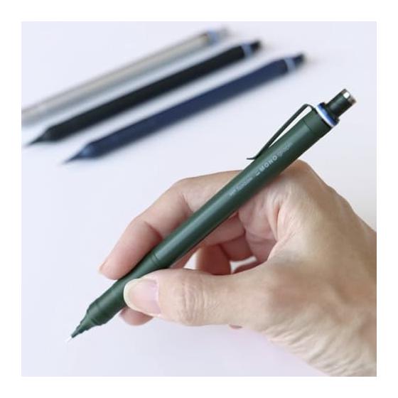 Tombow Pencil Mechanical Pencil 0.5mm MONO Graph Fine Navy DPA-112C with MONO Eraser Black PE01 JCC-561 (5 Pack)