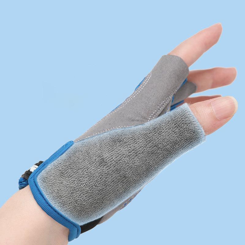 Kinder Fahrrad Handschuhe Skateboard Handschuhe Anti-Rutsch Sommer Frühling Sport Atmungsaktiv Halbfinger Handschuhe Stoßdämpfend Kinder im Alter von 4-12
