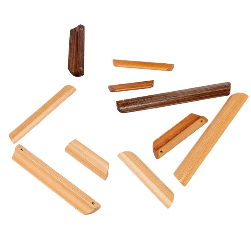 1 Stück Schubladengriffe Nordische Türgriffe Umweltfreundliche Holzbeschläge Schrankknauf mit Befestigungsschrauben Schrankgriffe Küche