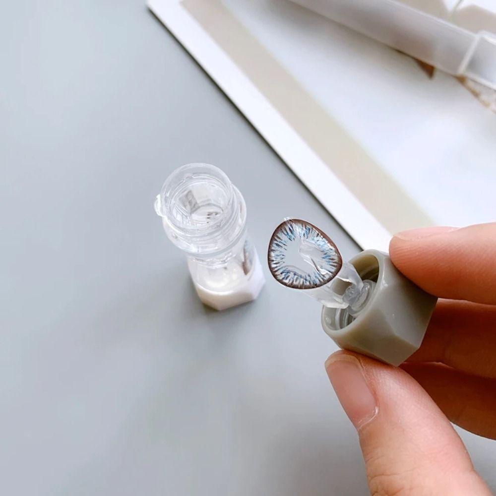 8 Paare 7 Farben Kontaktlinsen Aufbewahrungsbehälter Tragbarer RGP-Linsenbehälter Reise-Set