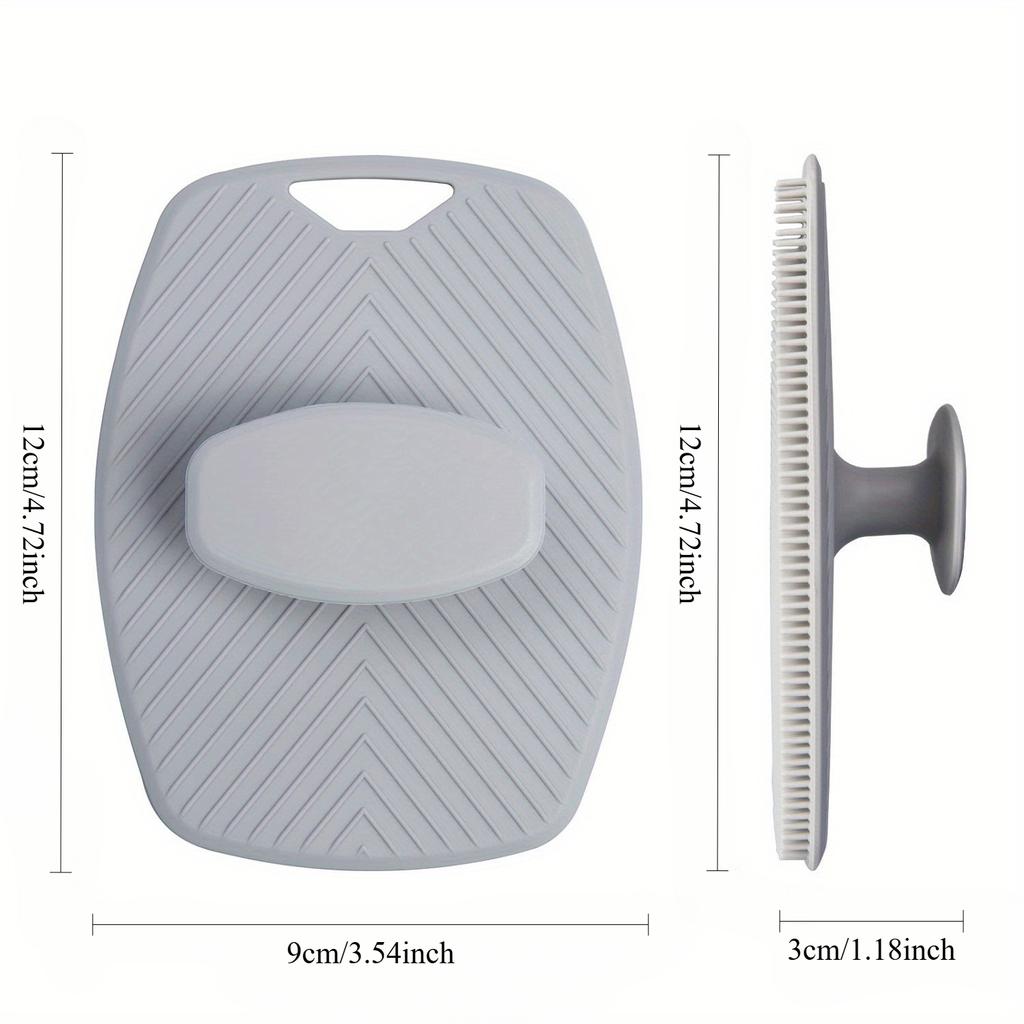 Oval Shaped Shower Brush, TPR Material, Body Scrubber Clean Tools, Multi-color Bath Brush, Bathroom Accessories, Shower Specific