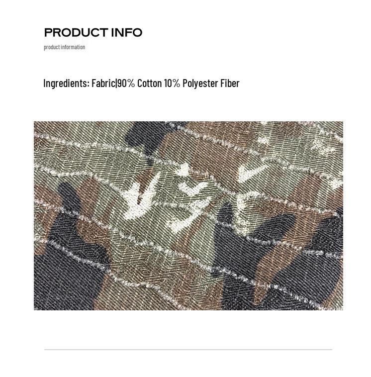 INSS 2026 Spring Women's Slimming Straight Leg Retro Camouflage Water Ripple Jeans