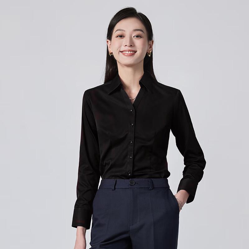 Trolman Women s V-Neck Long Sleeve Professional Shirt 3XL