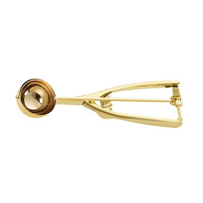 Einfach zu und Reinigen Metall Eisportionierer Löffel Multifunktional und Robust Breite Anwendungen Edelstahl, Gold, M