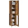 Highboard 2 pcs Reclaimed Wood Wood Based Material