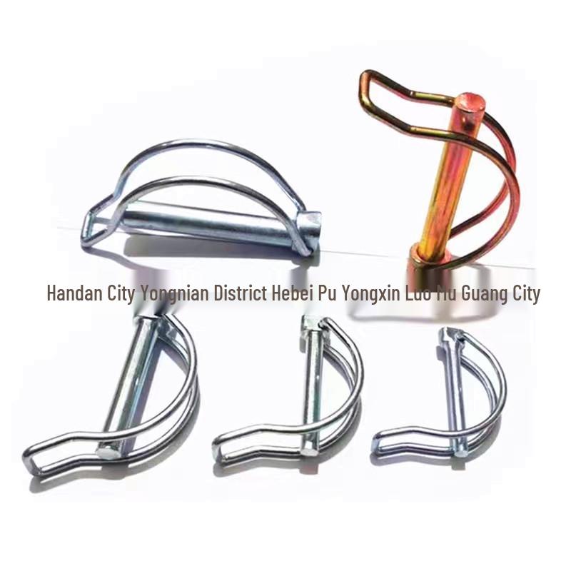 Double Coil Zinc-Plated Tractor Hitch D-Pin M6*70