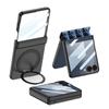 Samsung Z Flip7 Magnetic Case with Rotating Stand and Full Coverage Hinge Protection