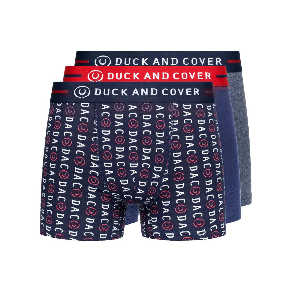 Duck and Cover Mens Stamper Boxer Shorts (Pack of 3)