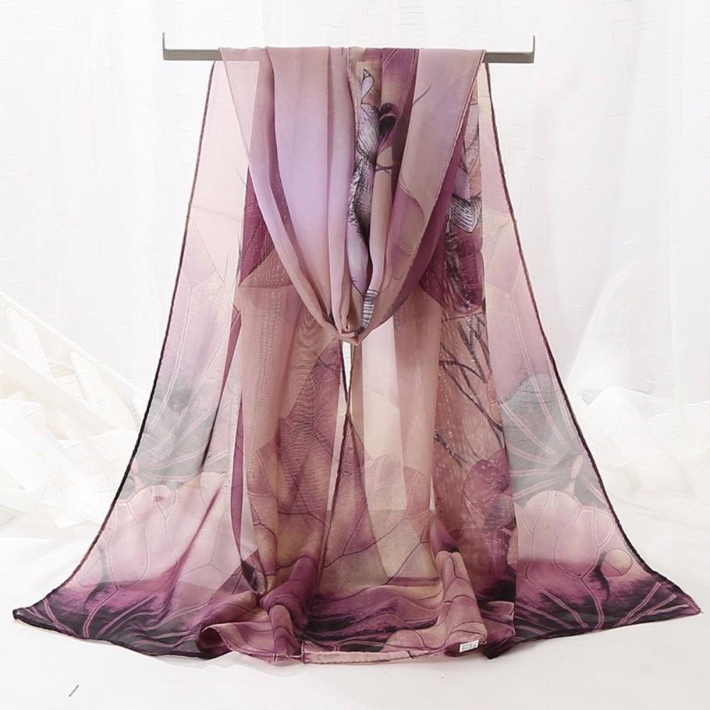 Sun-Resistant Silk Scarf Breathable Sunscreen Hijab Summer Bandana for Women