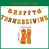 Paper Festival Fall Banner With Letter Set Thanksgiving Party Decoration Scene
