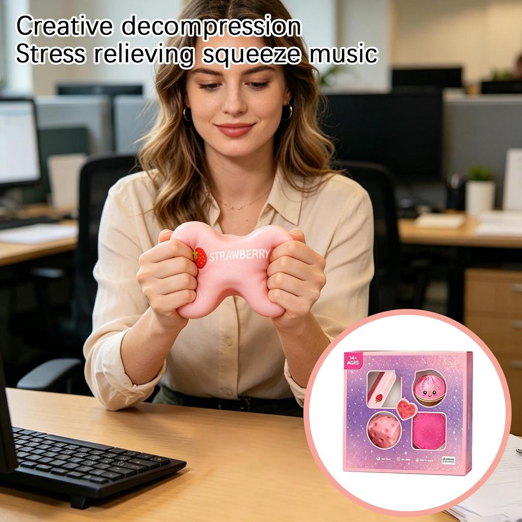 4-Piece Toy Set for Stress, Sensory Play for Adults and Kids