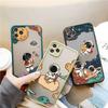 Cartoon Outer Space Astronaut Planet Phone Cases For iPhone 16 11 12 14 13 Pro Max 15 Plus 7 8 Plus SE2 X XR XS Shockproof Cover