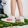 Asics All Court Alpha-L Mesh Versatile Trendy High-Top Retro Basketball Shoes Unisex sneaker White Red 1203A170-100