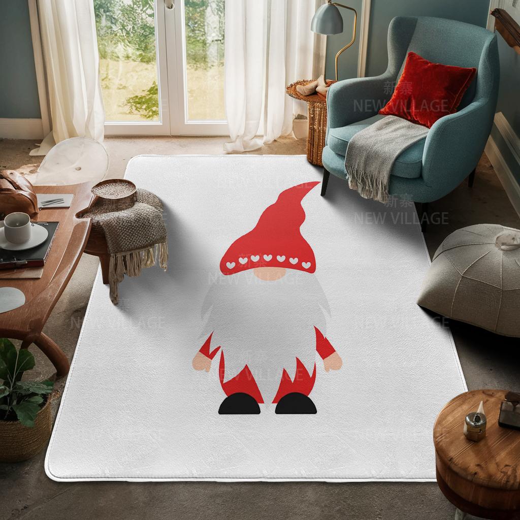 House Entrance Carpet Home Door Mat Living Room Bath Foot Bathroom Non-slip Water Absorption Rugs Bath Merry Christmas Winter