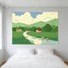 Cute Cartoon Wall Tapestry Healing Decor Unique Art Hanging Cloth for Bedroom Living Room Decor