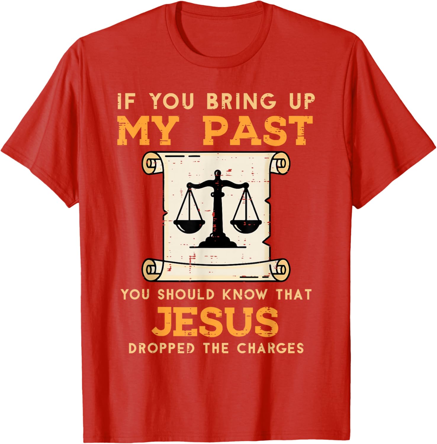 Jesus Dropped The Charges Christian Faith Graphic Tee Men Women Casual Short Sleeve TShirt S