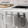 Wall-Mounted Flip-Top Trash Can for Kitchen, Bathroom, or Living Room - Large Capacity Hanging Waste Basket