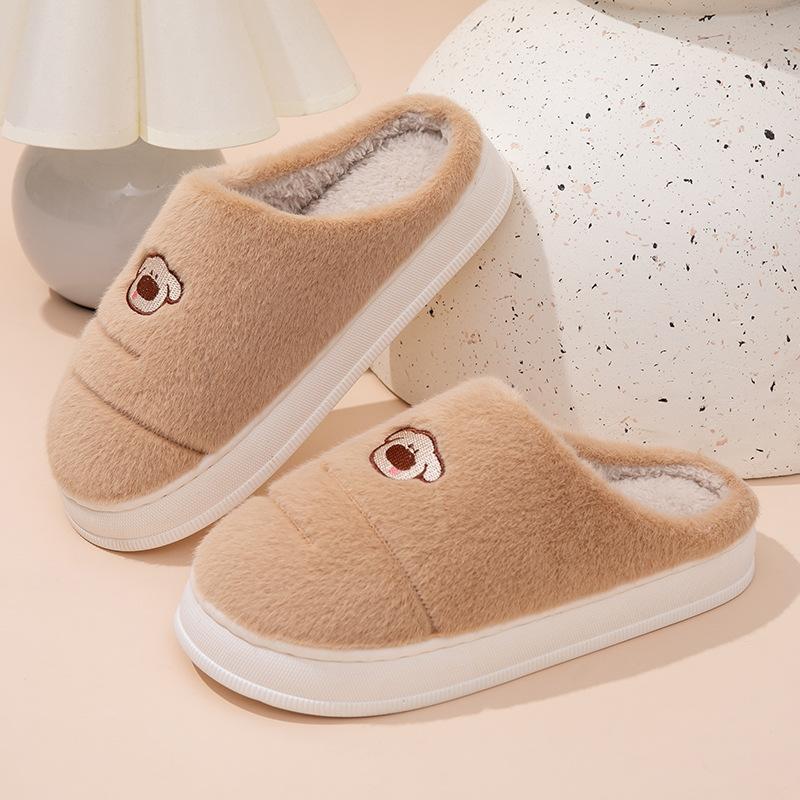 Fashion Fluffy Women's Slippers Home Plush Winter Cartoon Designer Woman Shoes Indoor Casual Fuzzy Fur Slides Elegant Platform Footwear