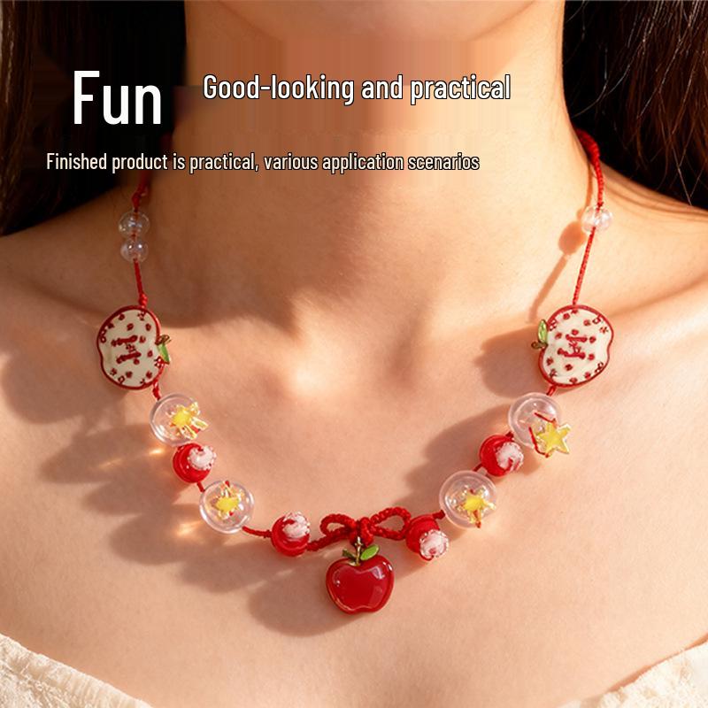 Creative Beaded Jewelry DIY Kit for Kids: Bracelets, Necklaces, Hair Clips & Pendants