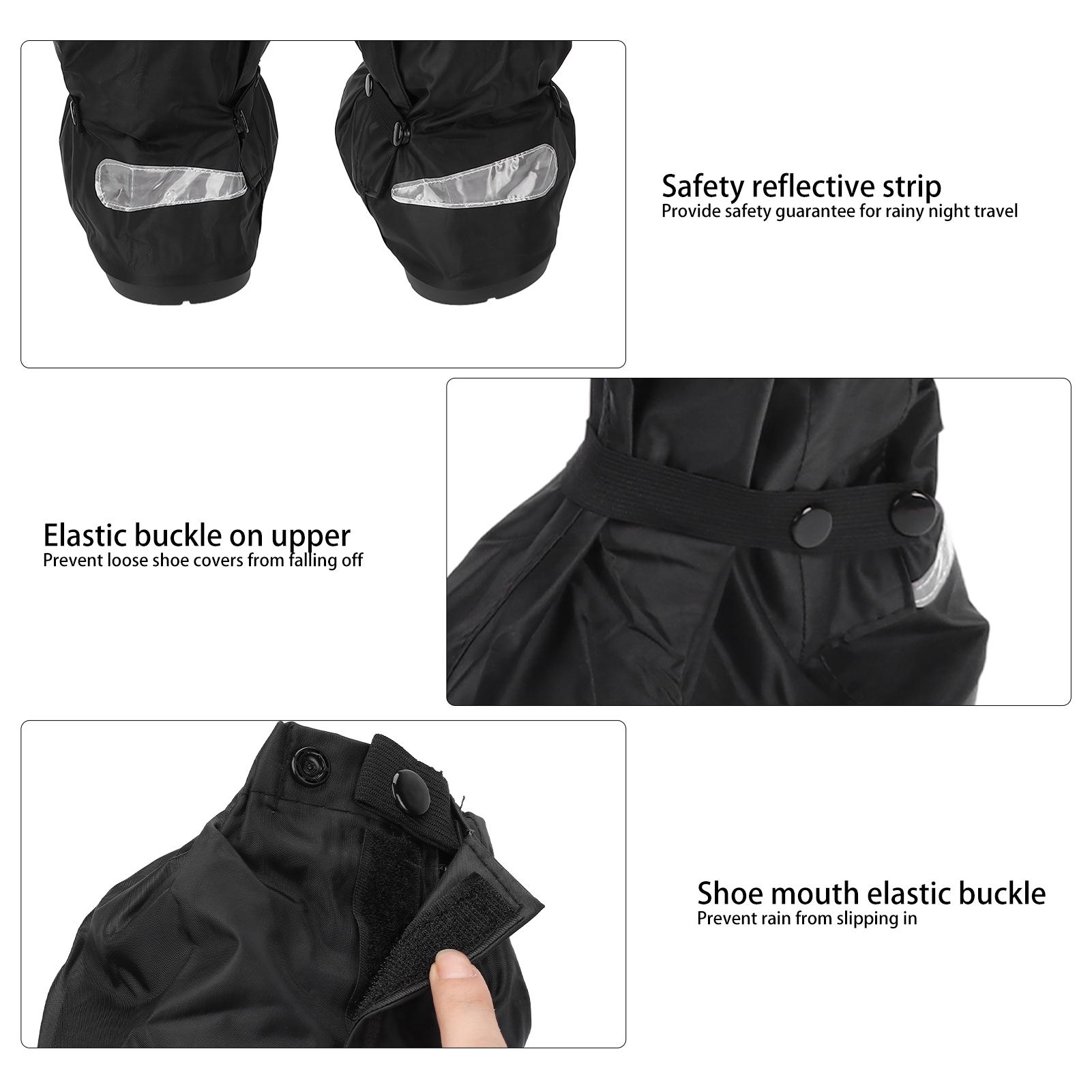 Oxford Cloth Rain Shoe Covers Waterproof Rain Snow Shoe ors Reusable Overshoes