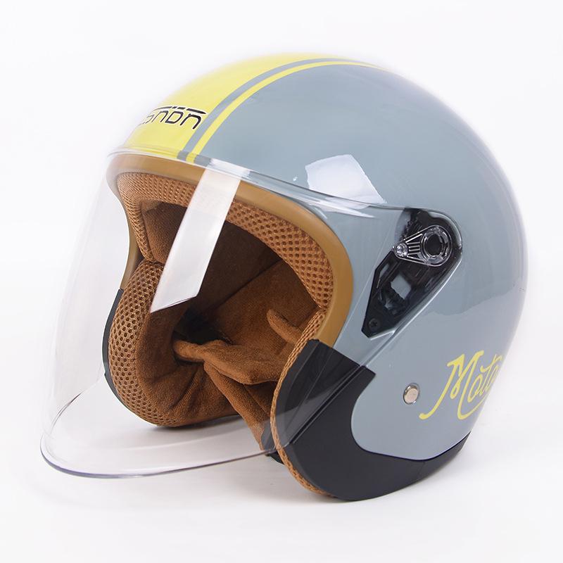 3C Certified Unisex Electric Motorcycle Half Helmet for Adults