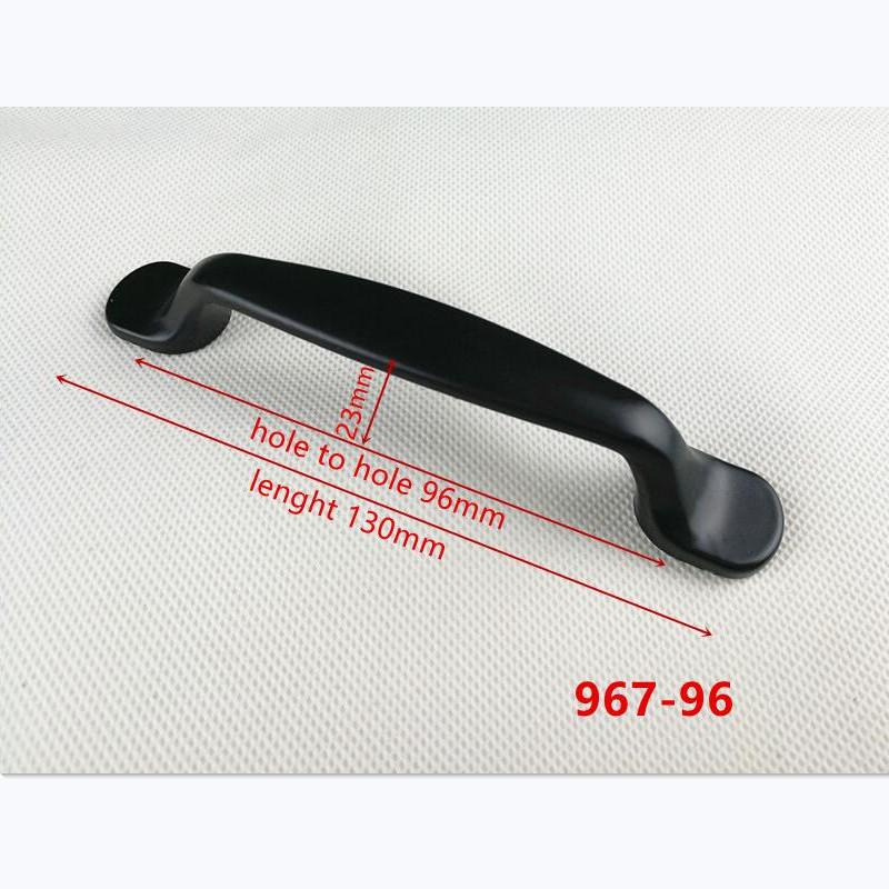 Hole Spacing 96mm Zinc Alloy Black Cabinet Handles American Style Kitchen Door Pulls Drawer Knobs Furniture Handle