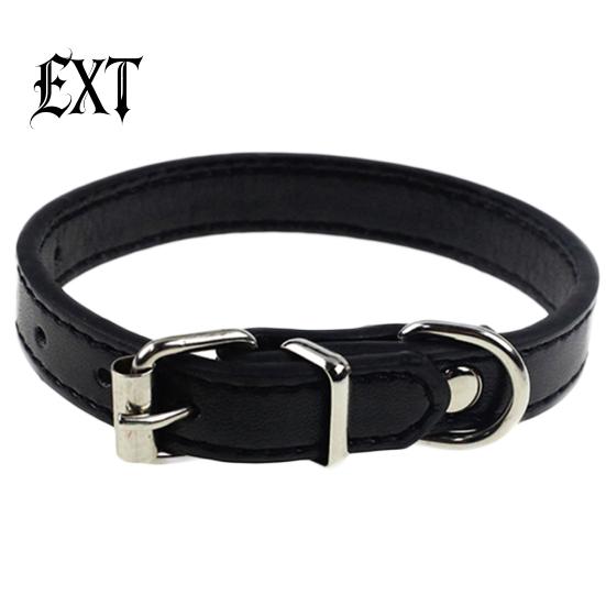Kunstleder, reine Farbe, niedliches Halsband für Hunde, Haustiere, Katzen, Welpen, verstellbare Schnalle
