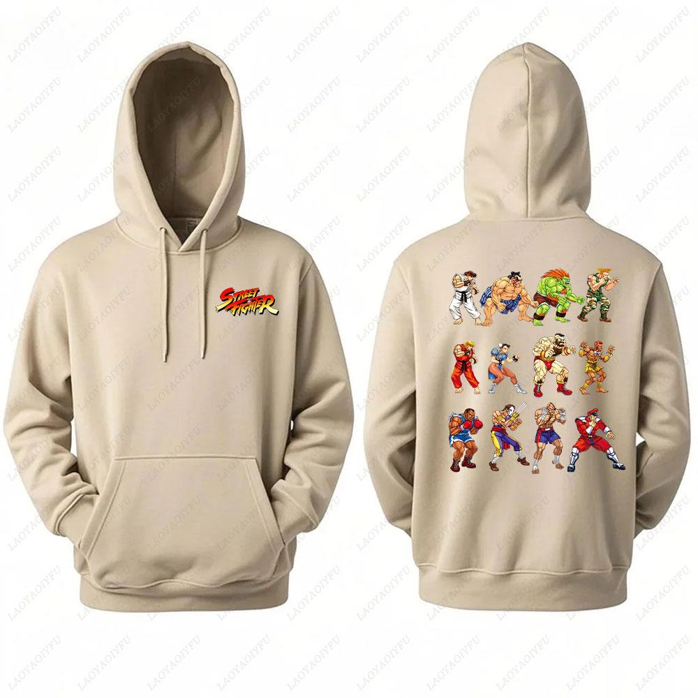 2025 Ryu Street Fighter Essential Hoodie Men's Sweatshirt Crazy Long Sleeve Autumn Loose Hipster Ropa Hombre Clothes Man Hoodie